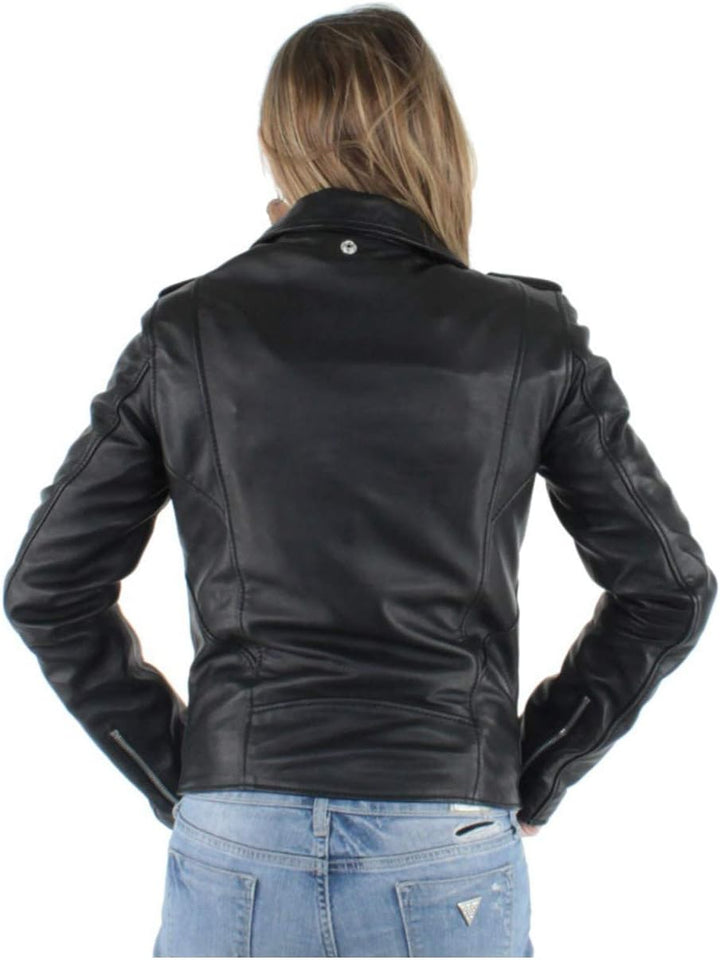 Schott NYC Damen Jacke S Schwarz (Black 90), S Schwarz (Black 90)