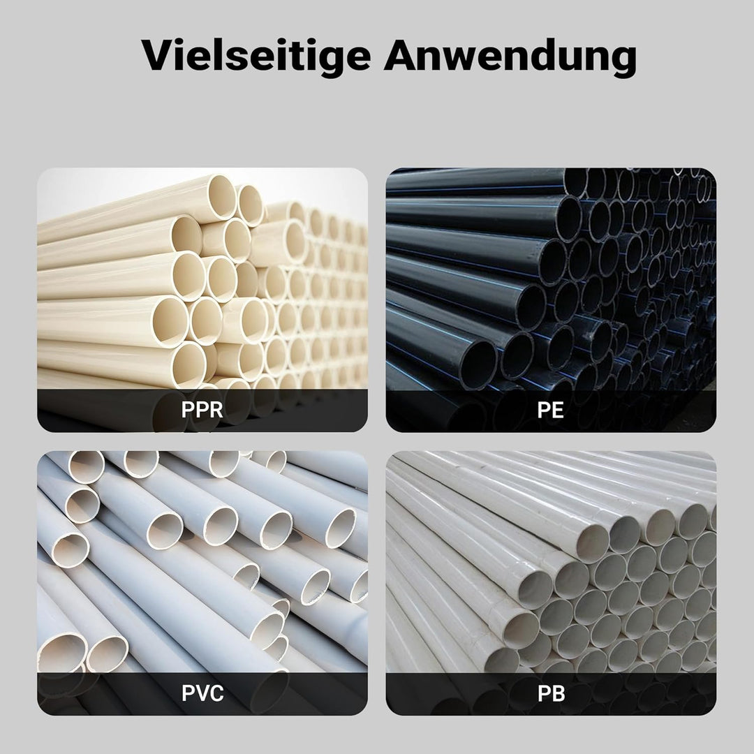 Wiltec PE-Rohr Schweissgerät Muffenschweissgerät, Bleistift, Muffenschweissen Kunststoffschweissen K
