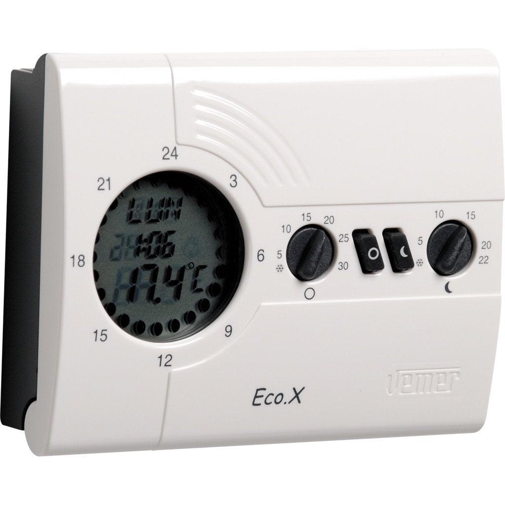 VEMER VN161600 ECO.X-D Digital Heizungsthermostat, Raumthermostat mit Tagesprogrammierung, Stromvers