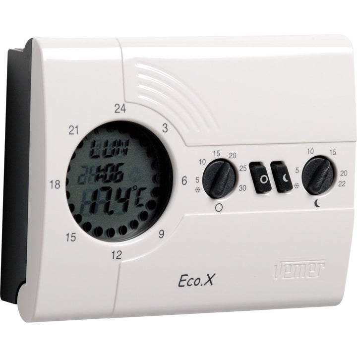 VEMER VN161600 ECO.X-D Digital Heizungsthermostat, Raumthermostat mit Tagesprogrammierung, Stromvers