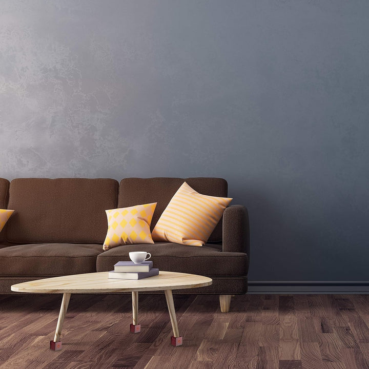 Relaxdays, Dunkelbraun Möbelerhöhung aus Bambus, Würfel im 4er Set, Tischerhöhung, Sockelfuss, Stuhl