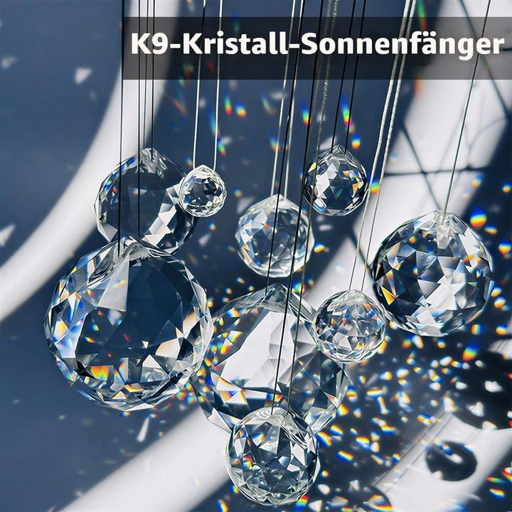 Adwikoso 1Pcs 80mm Kristallkugel Prisma Anhänger Glas Kronleuchter Hängende Anhänger Feng Shui Sonne