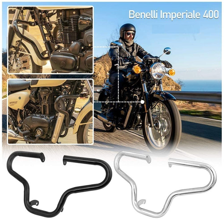 Motorrad Stahl Autobahn Motorschutz Stossstange Crash Cage Bars Rahmen Fallschutz für 19-22 Benelli
