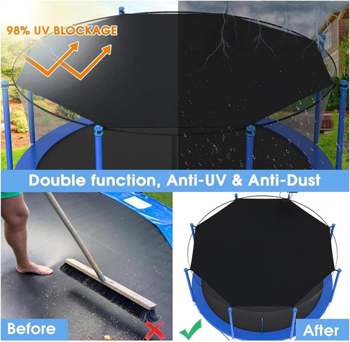 Trampolin-Sonne, wasserdichter Trampolin-Schatten, Sonnenschutz, Trampolin-Überdachung, UV-Schutz, U