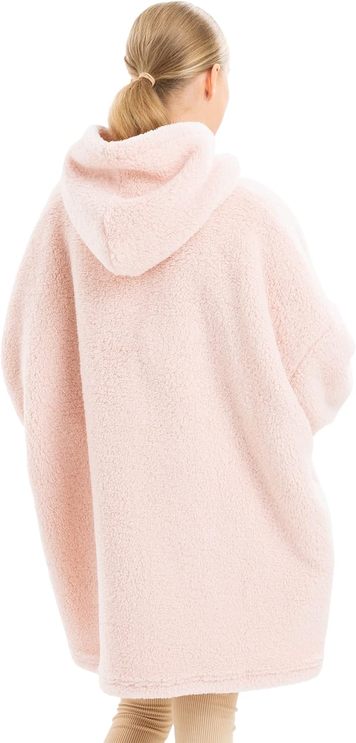 HOMELEVEL Kinder Fleece Hoodie Pullover - Pulli mit Kapuze für Jungs und Mädchen - Kuschel Sweatshir