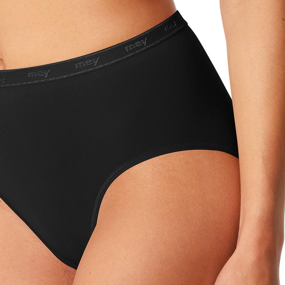 Mey 2er Pack Taillenslips Damen – Grösse 40 – Schwarz – Taillen-Slip aus Baumwolle und Elasthan – Pf