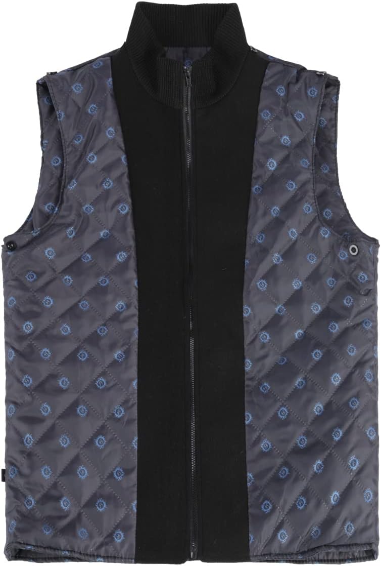 YOUTHUP Herren Mantel mit Winterweste Kurzer Wolle Wintermantel Winter Outdoor Dicker Wollmantel M S