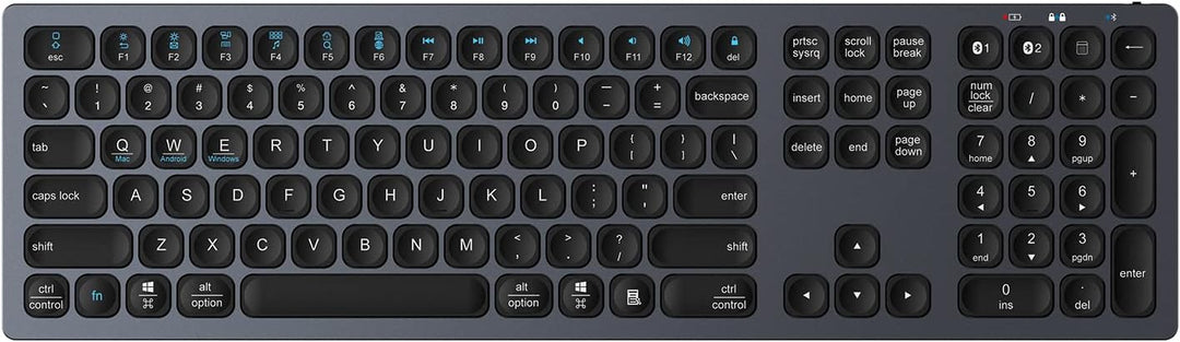 HDWR Tastatur für Computer, kabellose Computertastatur, Gaming Tastatur, Computer, Laptop, Bluetooth