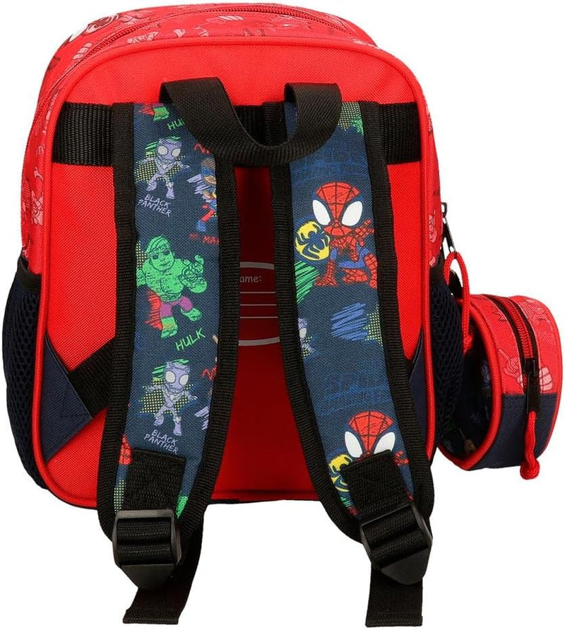 Marvel Go Spidey Rucksack Kindergarten, rot, Talla única, Kindergartenrucksack, Einheitsgrösse