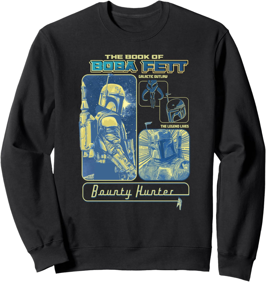 Star Wars The Book Of Boba Fett Bounty Hunter Panels Sweatshirt