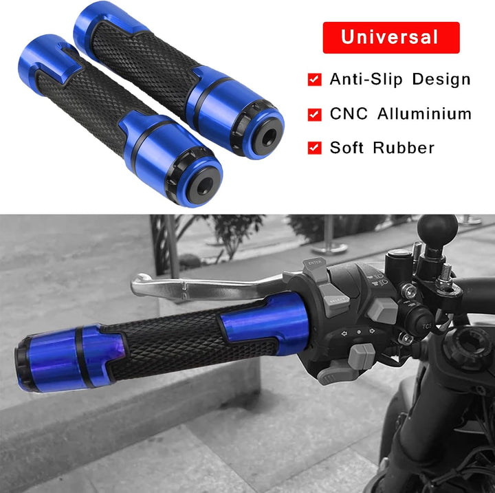 YIEBA 22mm 7/8'' Universelle Motorradhandgriffe Motorrad Lenkergriffe Griff Griffgummis Für Multistr