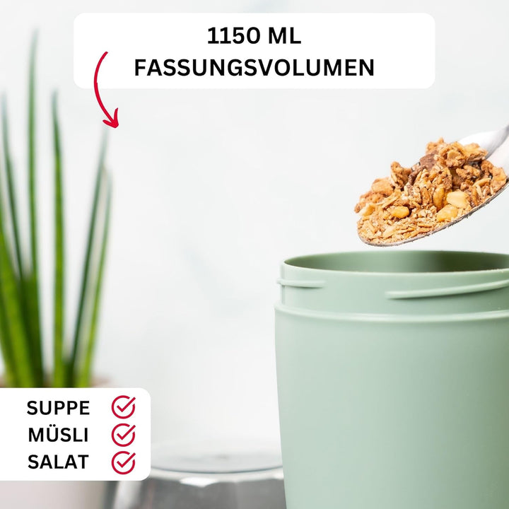 Westmark Lunchpot – praktischer Becher to go, ideal für Essen wie Müsli, Porridge, Suppe und Salat,