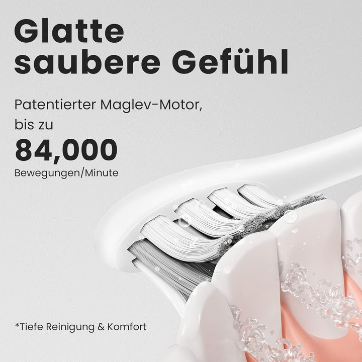 Oclean X Pro Elite Elektrische Zahnbürste mit 6 Bürstenköpfe &amp; Reiseetui, Schallzahnbürste mit Farbd