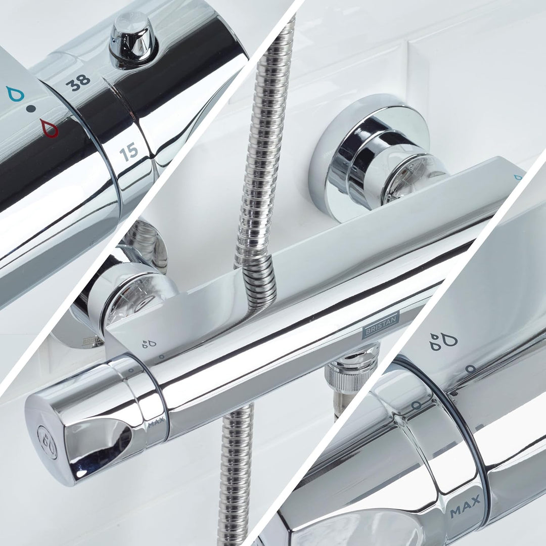 Bristan AR2 SHXVOFF C Dusch-Thermostat und Fast-Fit-Anschlüsse