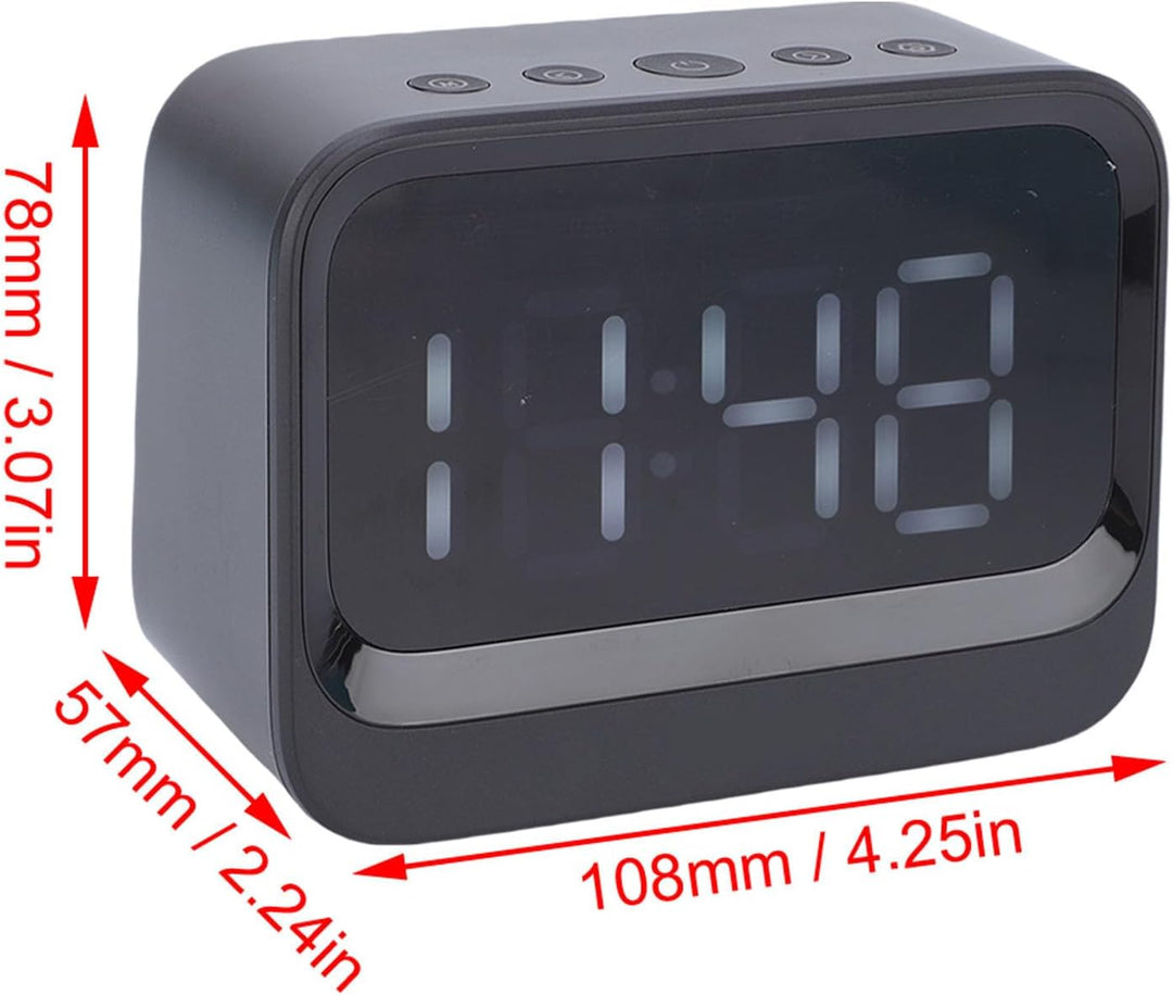 ASHATA Digitaler Wecker mit -Lautsprecher, LED Digital Clock -Lautsprecher mit Grossem LED -Display