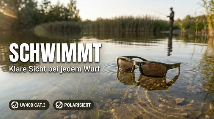 Zite Fishing Polarisationsbrille | Culo | Polbrille Angeln verspiegelt, UV400 & Schwimmfähig | Ultra