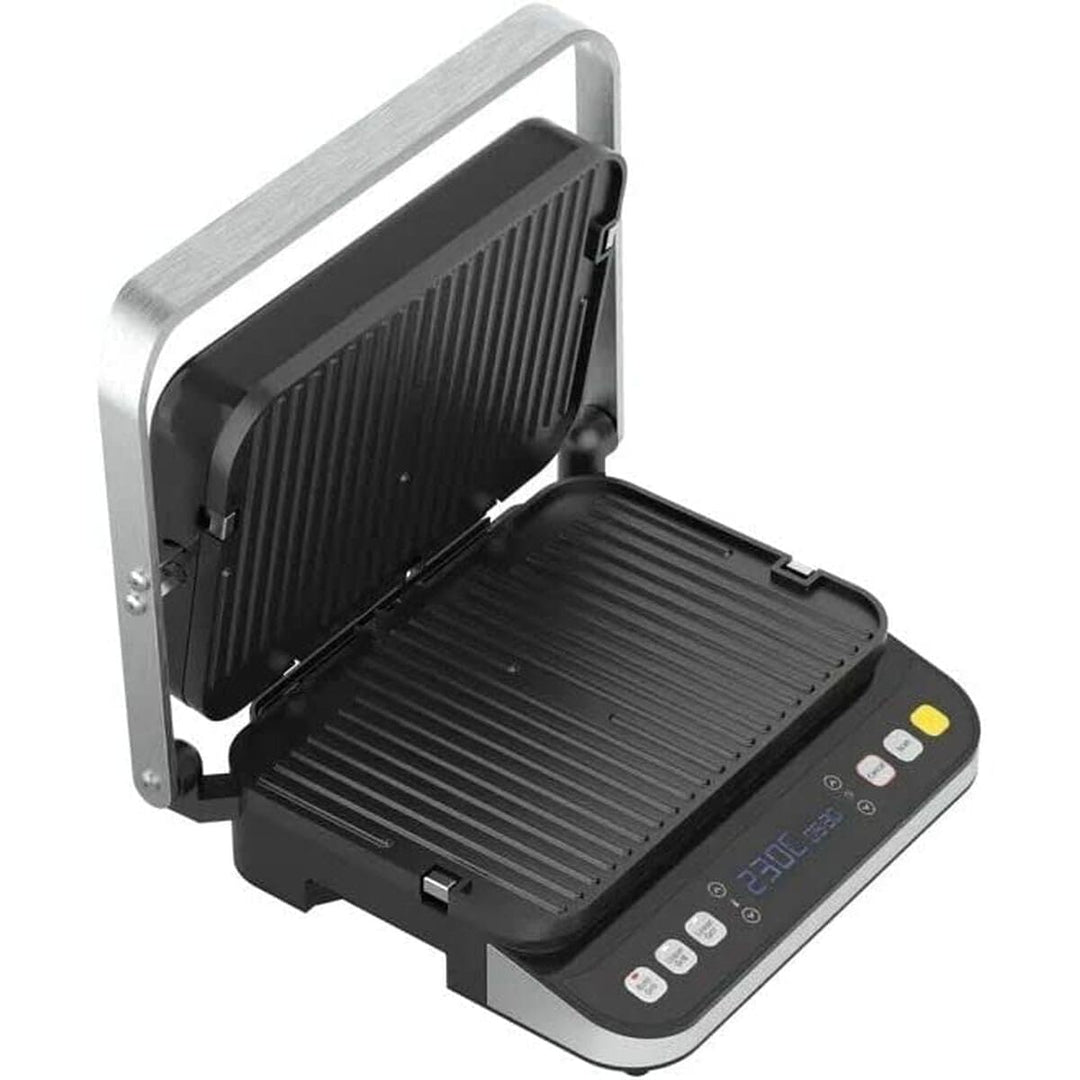 AENO Kontaktgrill EG1180° Öffnung max.230°C Edelstahl/Schwarz, EG1