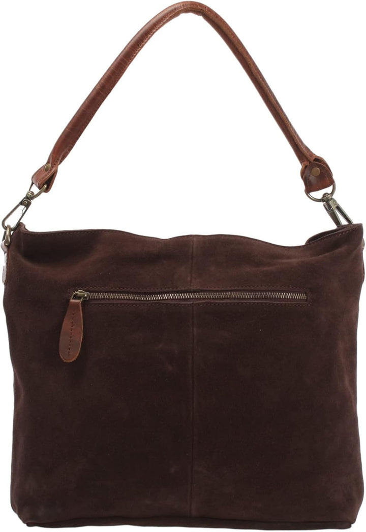 LECONI Schultertasche Ledertasche für Damen echtes Leder Natur grosser Shopper Lederhandtasche für D
