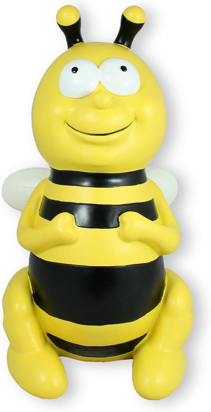 colourliving Gartenstecker Biene gross Bienen Deko Figuren Gartenfigur Bienen Dekoration handbemalt