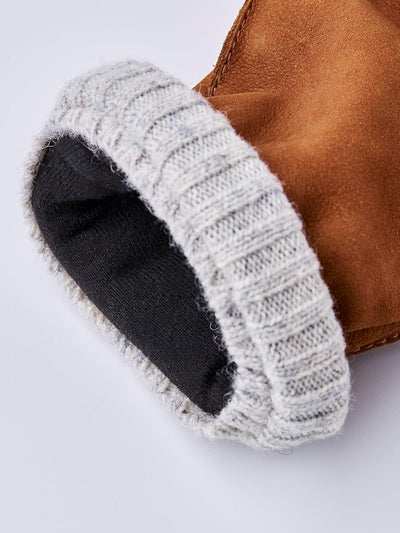 Hestra Joar Nubuck Handschuhe Fingerhandschuhe Lederhandschuhe Mit Futter, Braun 10