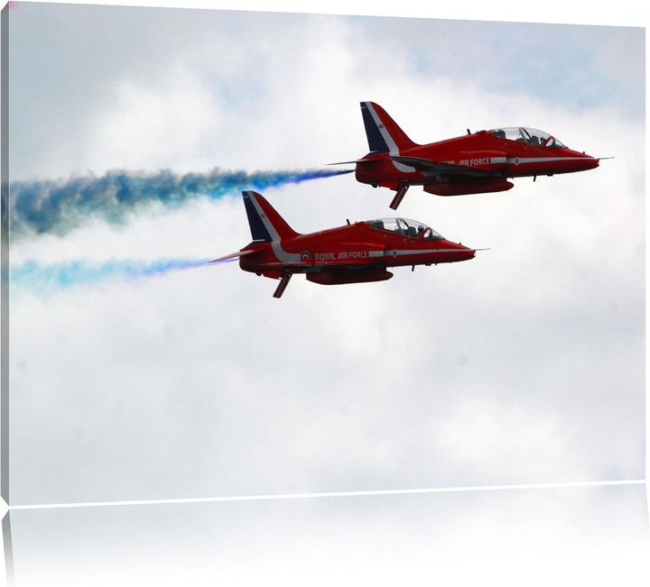 Pixxprint Royal Air Force 100x70cm Leinwandbild Wandbild Kunstdruck, 100x70