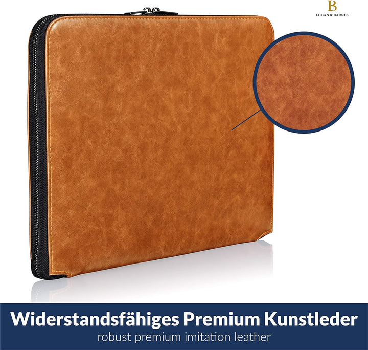 LOGAN & BARNES Laptop Hülle Herren - Elegante Laptop Tasche mit angenehmer Innenpolsterung - schlank
