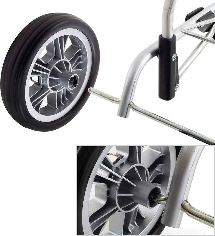 Andersen Ersatzrad-Set für Einkaufstrolley Scala Plus, Ø 150 mm, Silber