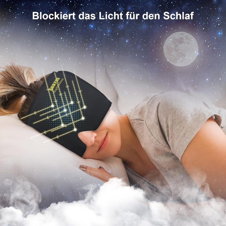 SURFOU Migräne Maske Mütze, Kühlmaske Gesicht Kopfschmerzen Kühlmaske, Schlafmaske Kühlmütze Kühlhau