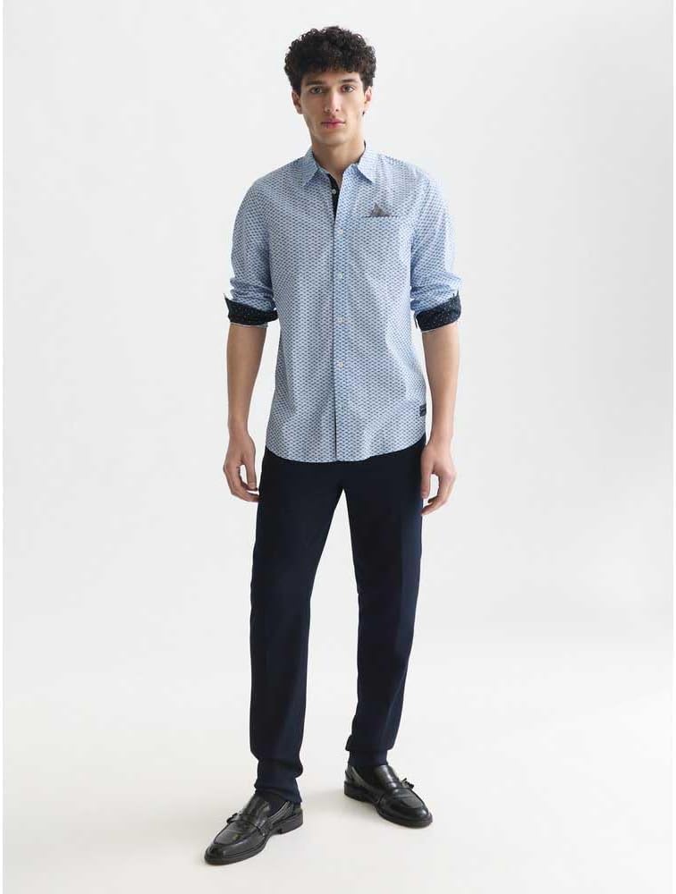 Scotch & Soda Herren Poplin Shirt Hemd S Flower Ditsy Windsurfer 420, S Flower Ditsy Windsurfer 420