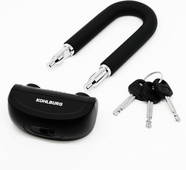 KOHLBURG sicheres Motorradschloss - Bremsscheibenschloss mit höchster Sicherheitsstufe 10plus von 10