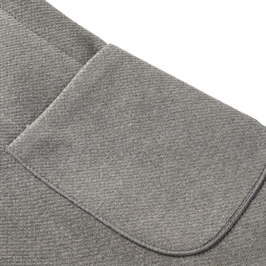 Allthemen Herren Sakko Wolle Tweed Klassisch Blazer 2 Knöpfe Gefütterter Winterjacke mit Streifen Üb