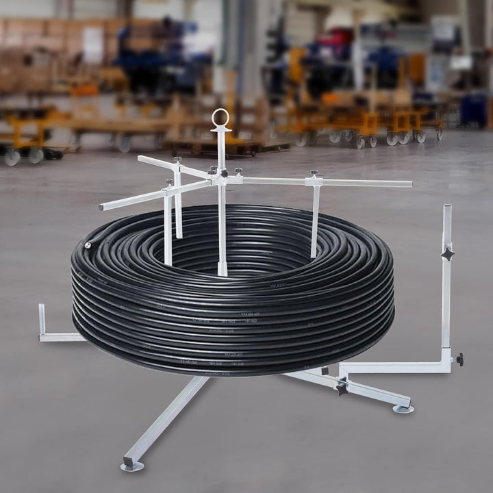 600 Meter Rohrhaspel für Fussbodenheizung Max.200KG Kabel Abrollgerät Abroller Rohrabroller Aufwickl