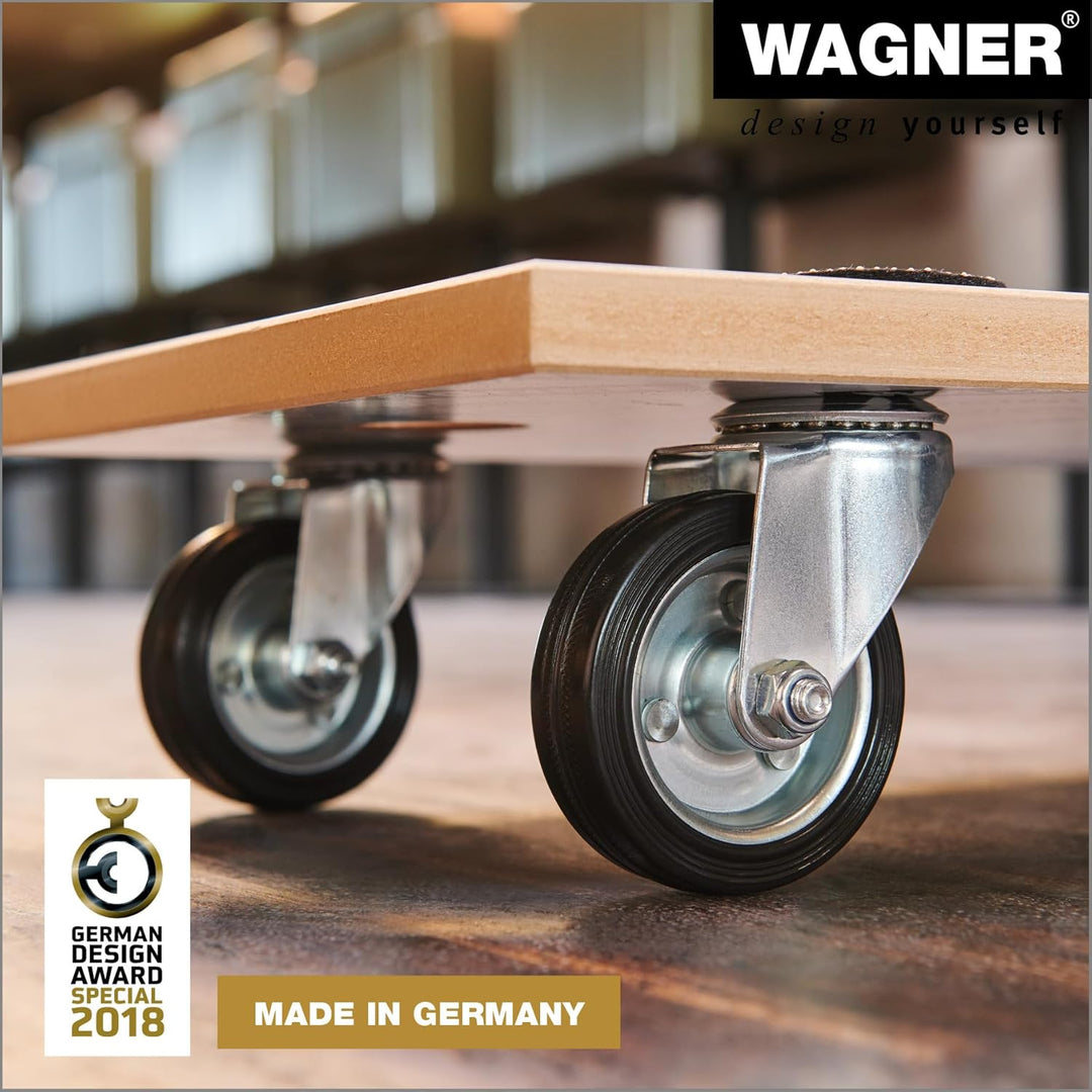 WAGNER Transportroller Transporthilfe I 57,5 x 30 x 11 cm, Tragkraft 250 kg I Möbelhund MDF mit Spez