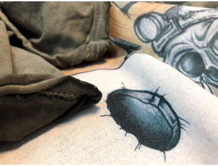 HOTSPOT DESIGN Vintage T Shirt Old School 2.0, Angler T-Shirt XL Grün, XL Grün