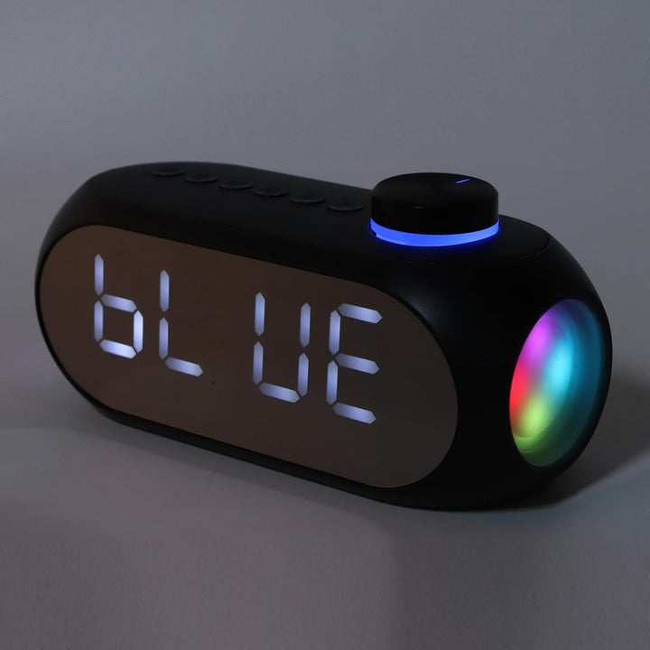 Digitaler Radiowecker für Schlafzimmer, Nachttisch-FM-Uhren mit Kabellosem Bluetooth-Lautsprecher, R