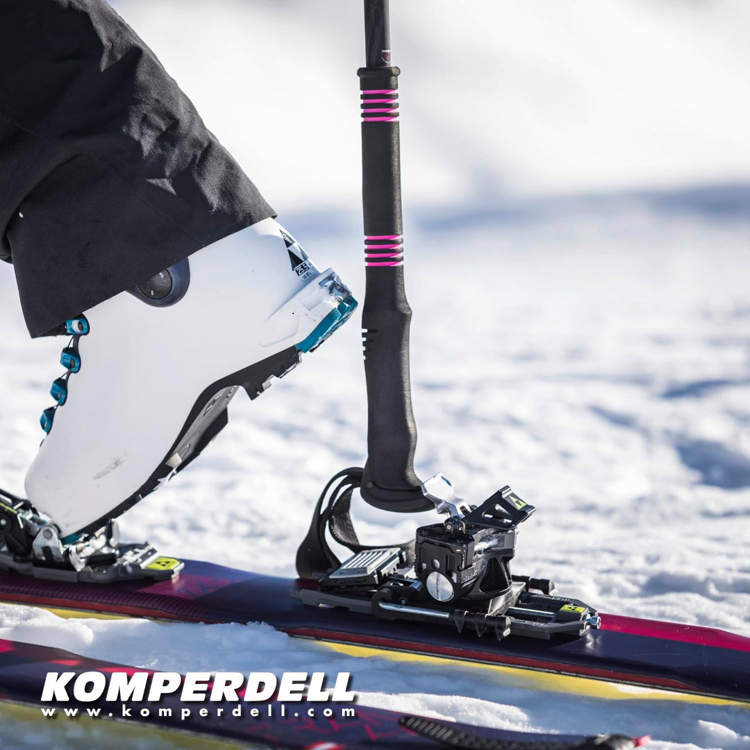 KOMPERDELL Ascent TI 2 Tourenskistock, Wanderstock, Trekkingstock, und Skistock 115-150cm, 115-150cm