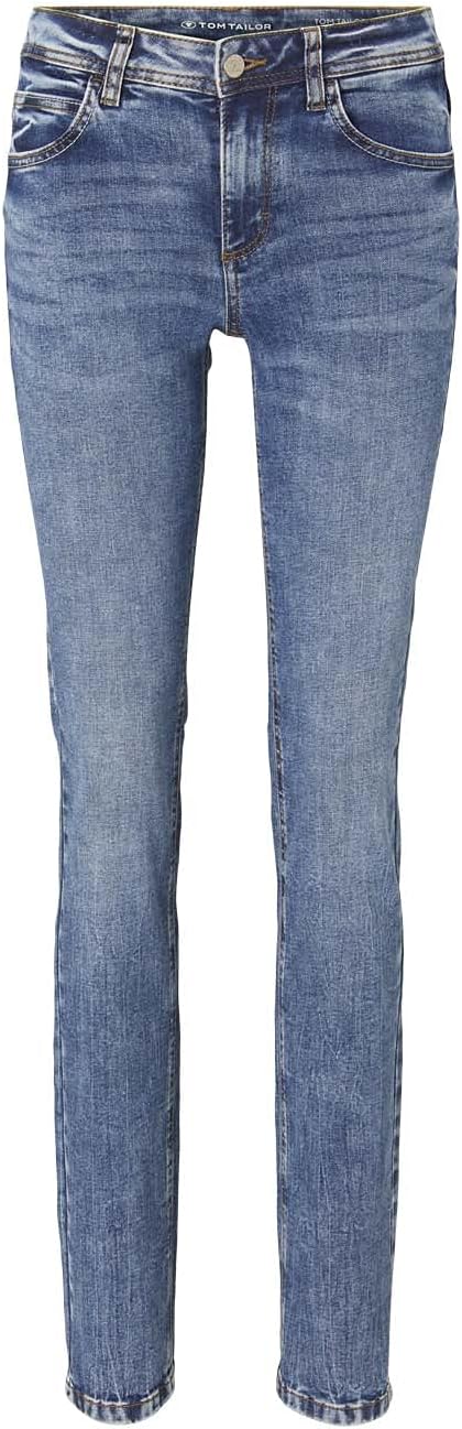 TOM TAILOR Damen Alexa Straight Jeans 31W / 34L 10125 - Random Bleached Blue Denim, 31W / 34L 10125
