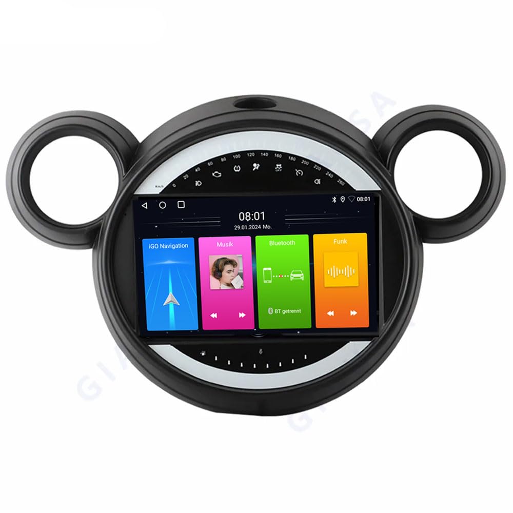 Android Autoradio mit GPS-Navigation Auto Radio Ersatz für Mini Mini R56/Clubman R55/Countryman R60/
