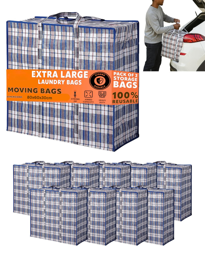140L XXXL Extra Gross Aufbewahrungstasche Storage Bag, Umzugtasche, Jumbo Karton Travel Organizer, R