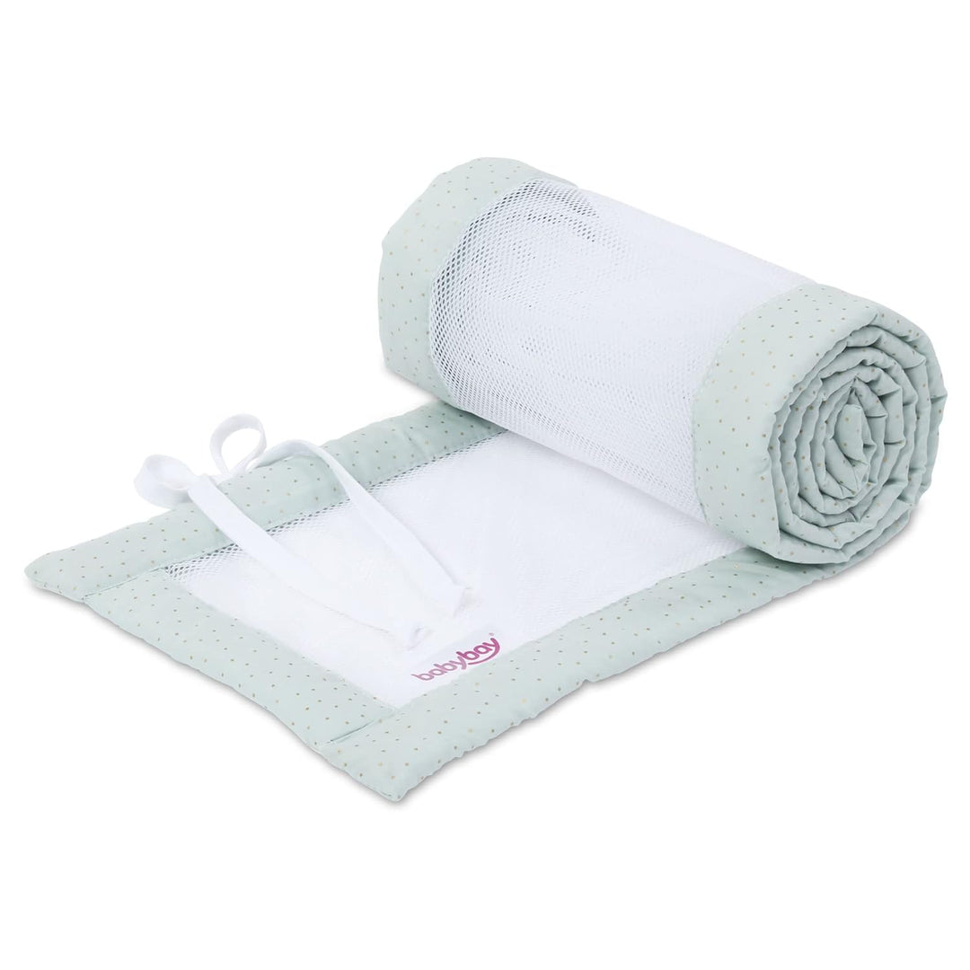 babybay Nestchen Mesh Royal passend für Modell Maxi, Boxspring, Comfort und Comfort Plus, mint Glitz