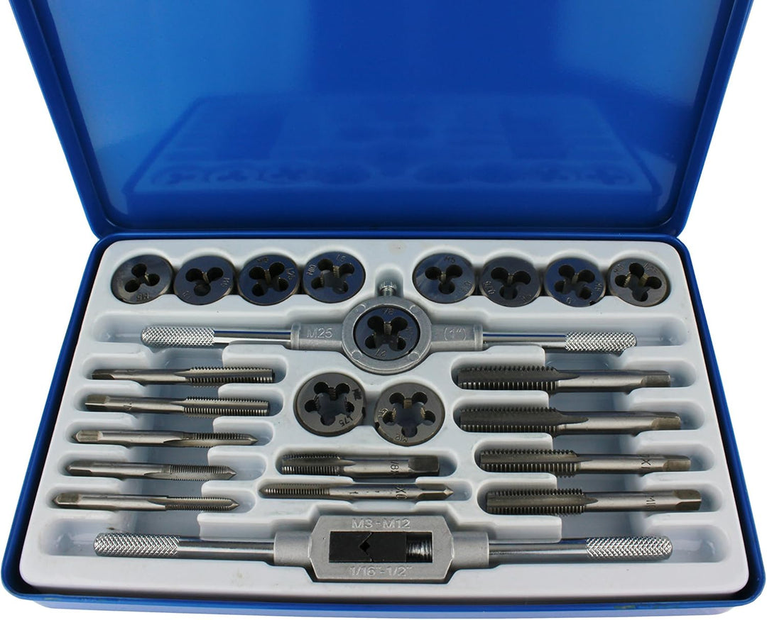 Gewindeschneider Gewindebohrer Schneideinsatz 24 tlg. Set M5-M12 Geschenkidee