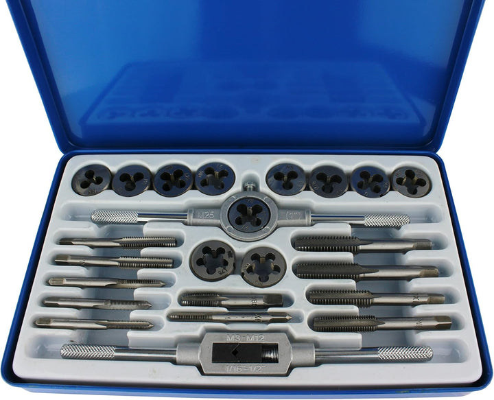 Gewindeschneider Gewindebohrer Schneideinsatz 24 tlg. Set M5-M12 Geschenkidee