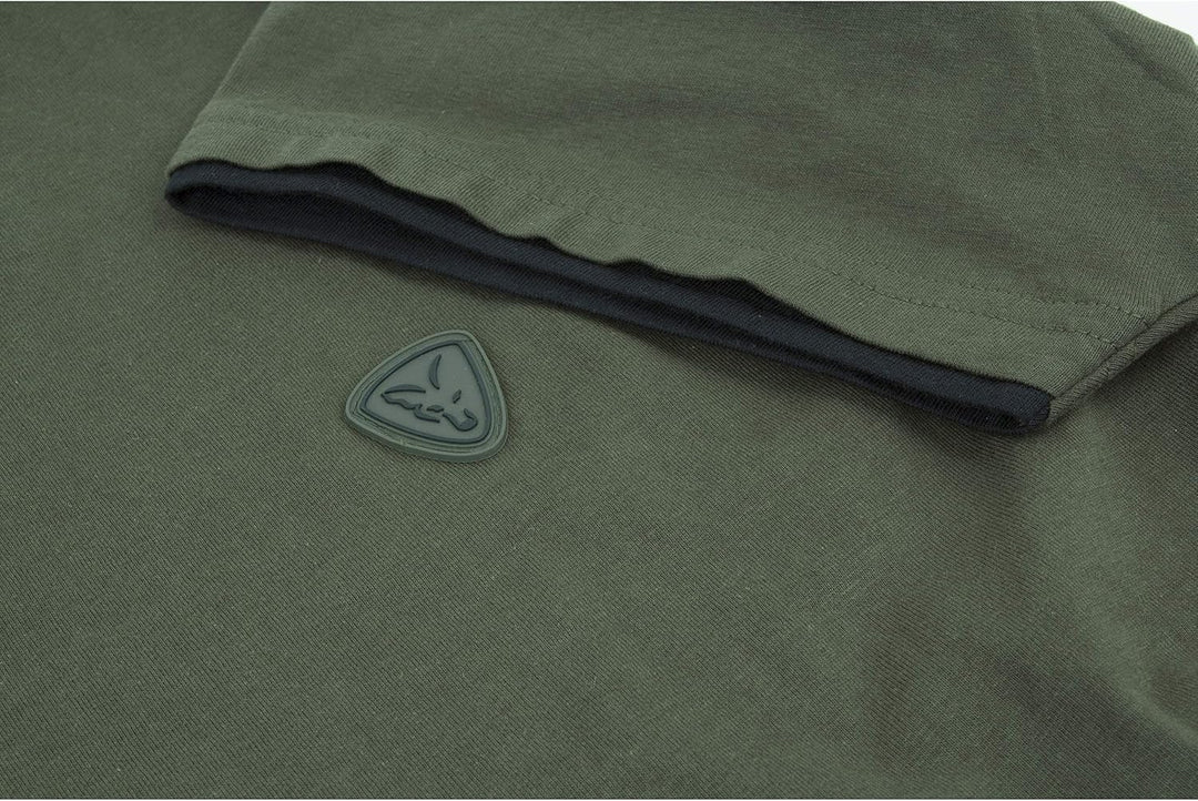 Fox Green Black T-Shirt - Angelshirt, Anglershirt, Shirt für Angler, Tshirt zum Angeln M Schwarz, M