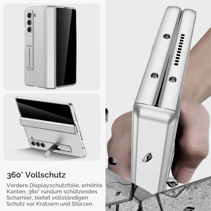 Miimall Kompatibel mit Samsung Galaxy Z Fold 5 Hülle mit Displayschutz Anti-Peeping+Magnetischer Sch