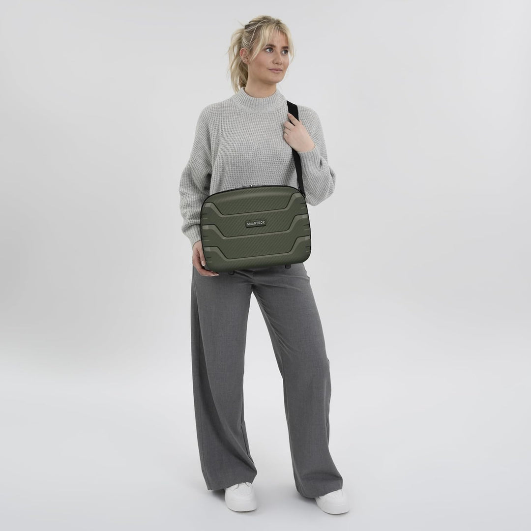 SMARTBOX Hartschalen Handgepäck Kosmetik-Koffer | Stabiles Beauty-Case mit Aufsteckfunktion | 34 x 1
