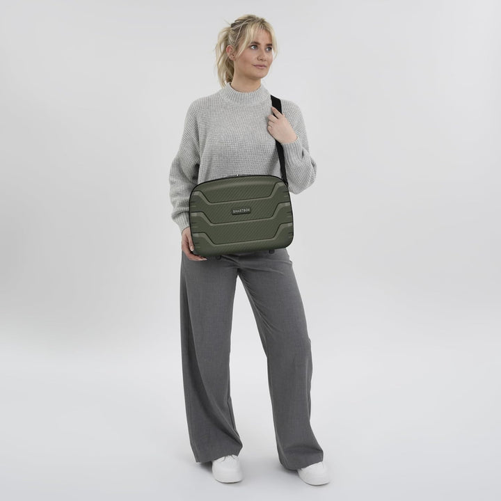 SMARTBOX Hartschalen Handgepäck Kosmetik-Koffer | Stabiles Beauty-Case mit Aufsteckfunktion | 34 x 1