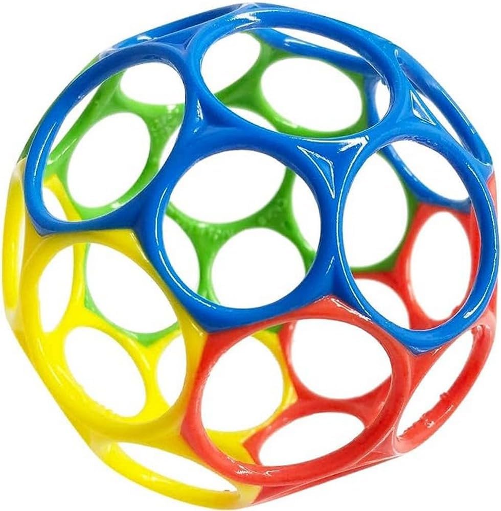 Bieco Motorikball für Babys ab 6 Monate | Greifball und Beissring mit Rassel & Bright Starts, Oball