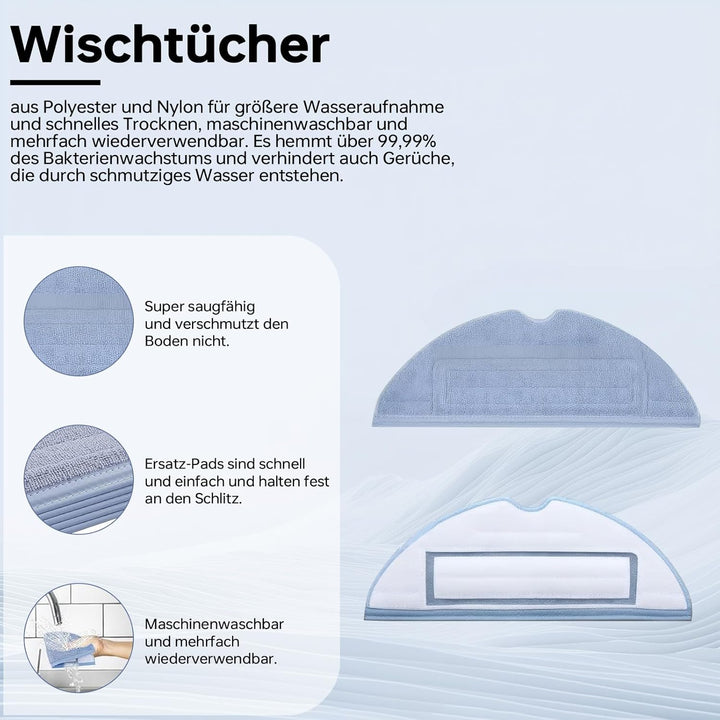 Ersatz Zubehör Set für Roborock S7 S7+ S7 Plus S7 MaxV S7 Pro S7 MaxV Ultra T7 Staubsauger,18 Ersatz