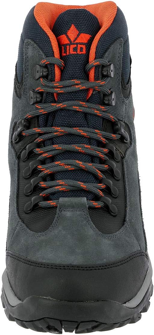 Lico Herren Milan Trekking- & Wanderstiefel, Anthrazit Orange