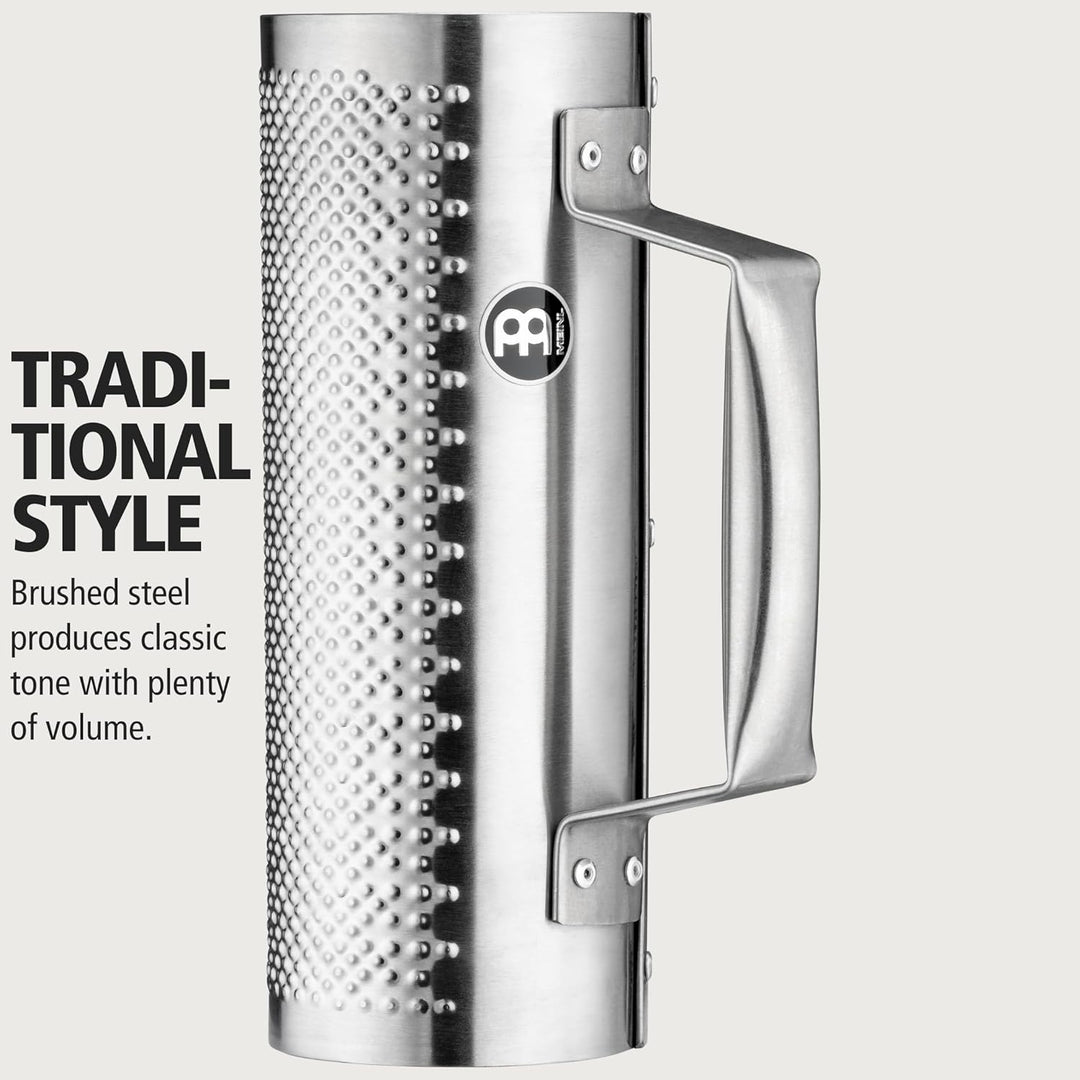 MEINL Percussion Merenge Güira extra small - brushed steel + ABS Scraper